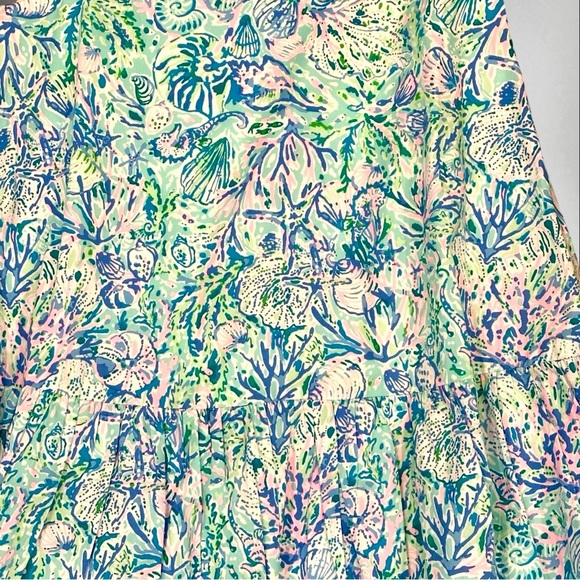 NWT Lilly Pulitzer Trina Dress Surf Blue Soleil It On Me Size Extra Small - Picture 9 of 9